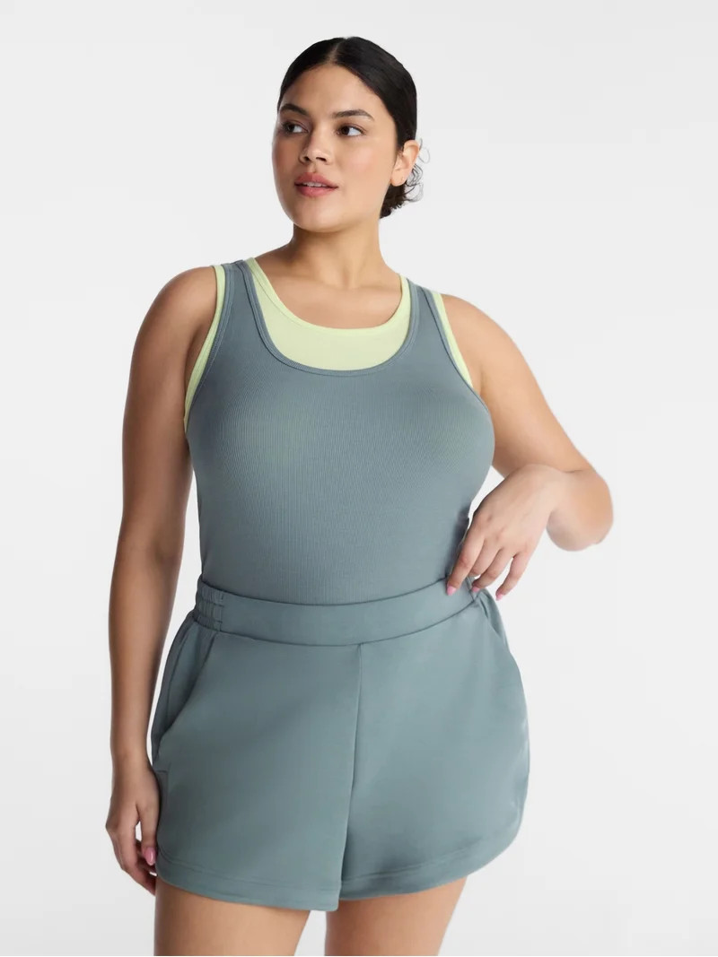 Avia Women's Double Layer Tank Top, Sizes XS-XXXL - Walmart.com | Walmart (US)