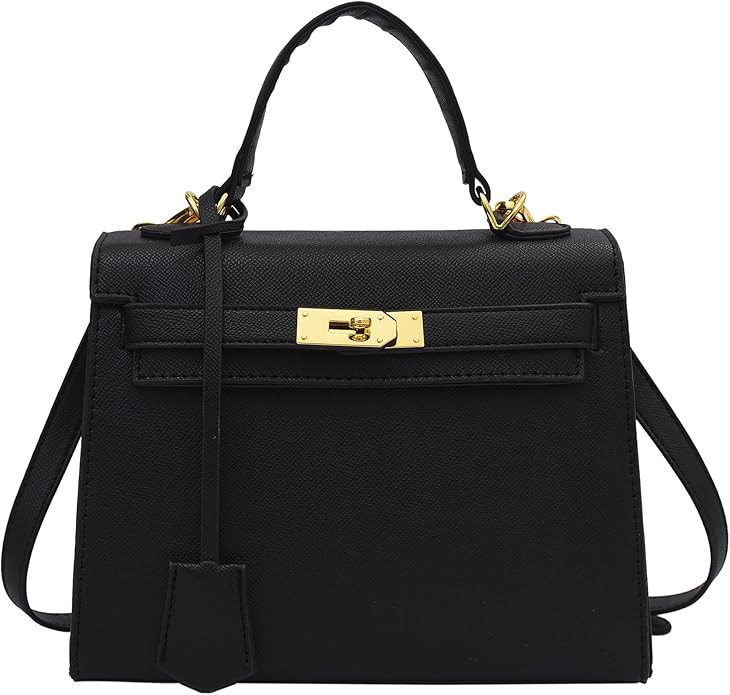 Women's Top Handle Satchel with Detachable Strap Top Handle Bag Designer Leather Crossbody Bag Ha... | Amazon (US)