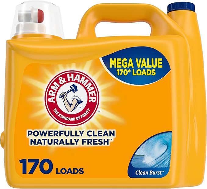 Arm & Hammer Clean Burst, 170 Loads Liquid Laundry Detergent, 170 Fl oz | Amazon (US)