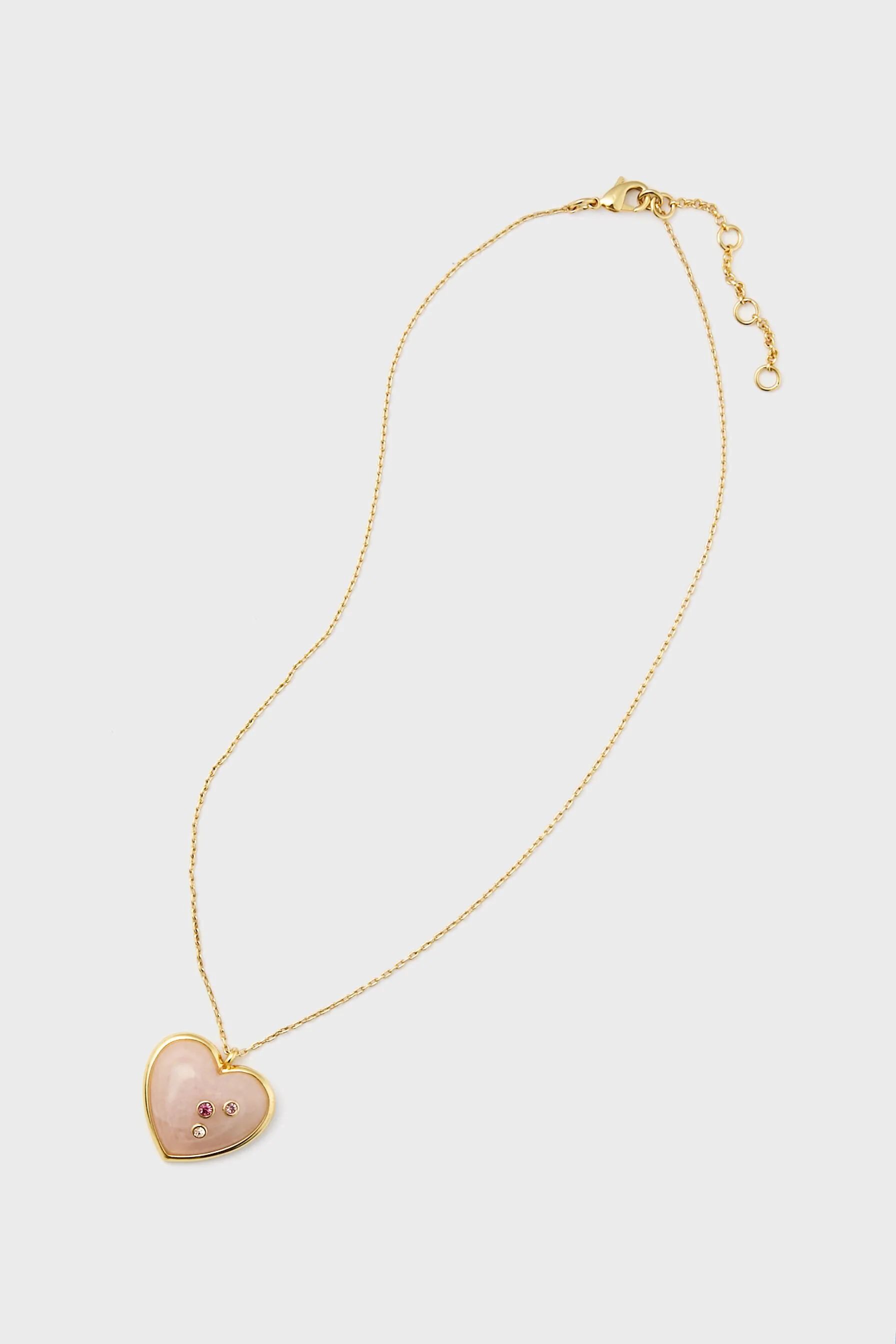 Orchid Pink Heart Pendant Necklace | Tuckernuck (US)