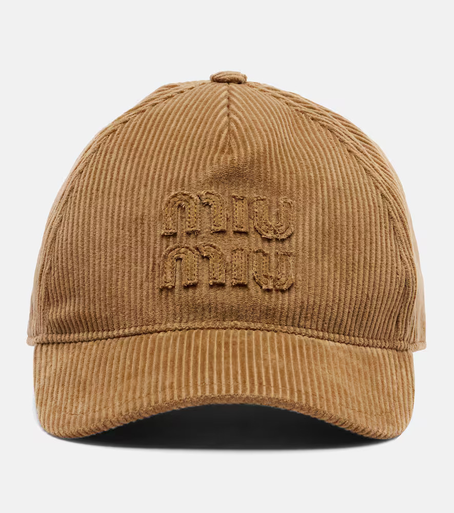 Miu Miu Cotton velvet baseball cap | Mytheresa (US/CA)