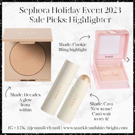 Highlighters - you can never have enough ha! These are my 3 go tos! 

#LTKHolidaySale #LTKbeauty #LTKHoliday