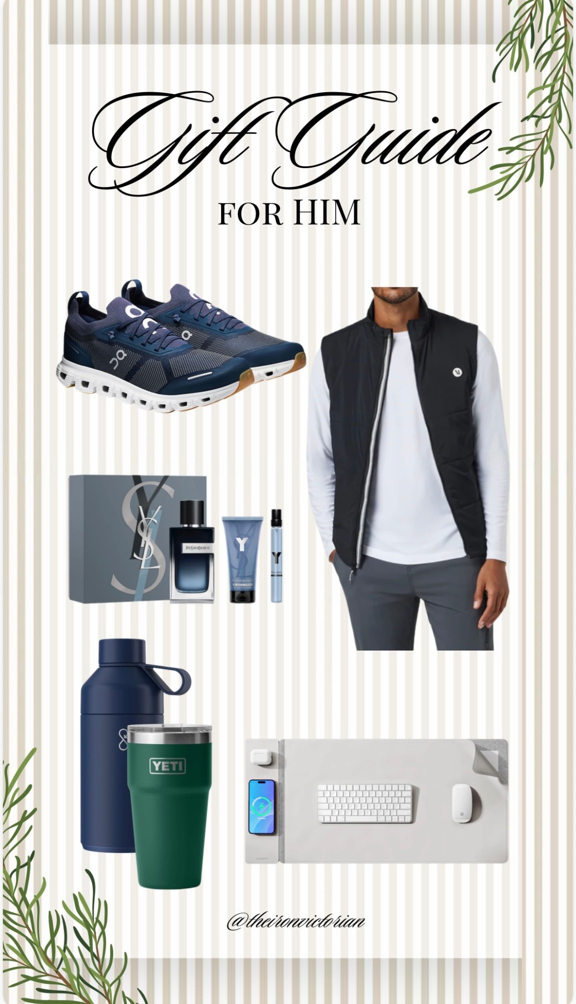 Gift guide for him! 

Vuori, On Cloud, Alti charging mat, Yeti, and Ocean Blue   

#LTKStyleTip #LTKHoliday #LTKGiftGuide