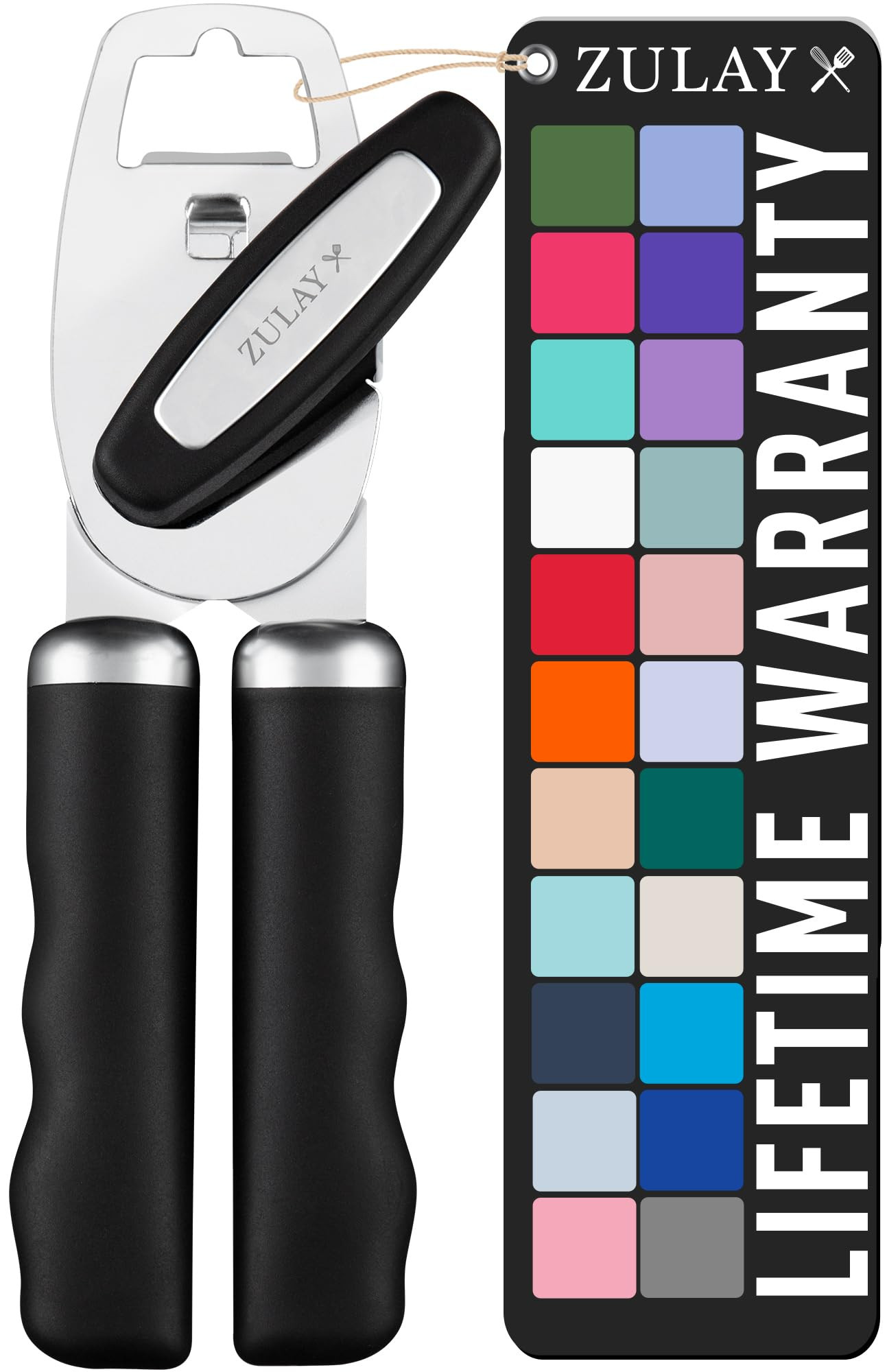 Zulay Kitchen COMFY™ Can Opener Manual with Bottle Opener - Rust Proof Stainless Steel Manual C... | Amazon (US)
