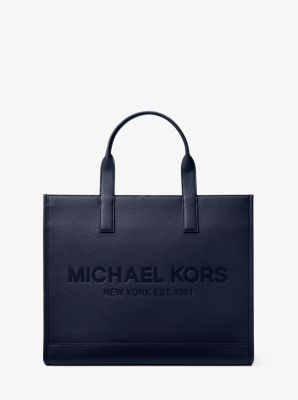 Cooper Logo Embossed Faux Pebbled Leather Tote Bag | Michael Kors US