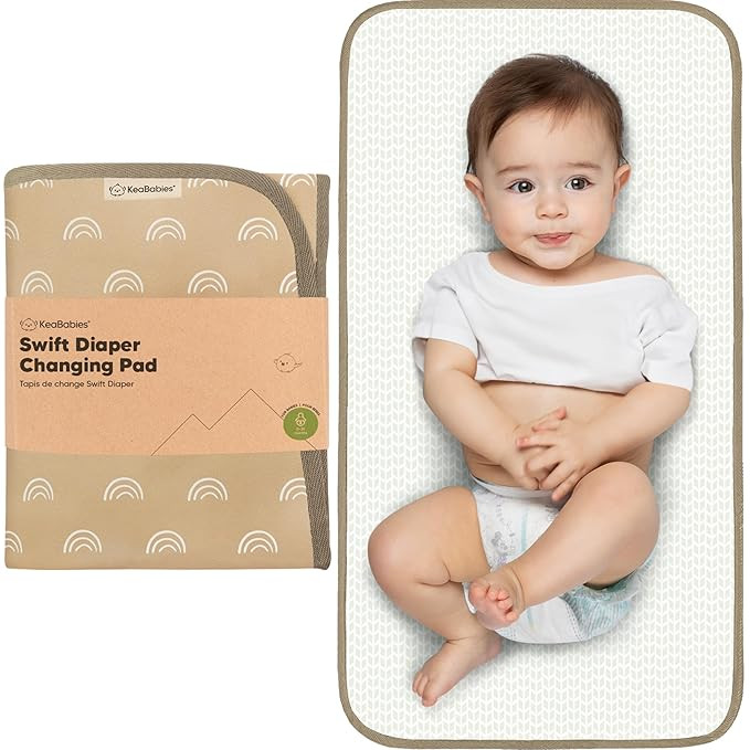 KeaBabies Portable Diaper Changing Pad Travel, Wipeable - Foldable, Waterproof Portable Changing ... | Amazon (US)