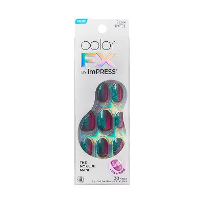 KISS Products colorFX by imPRESS Press-On Manicure Fake Nails - Short Squoval - Before Hours - 30ct | Target