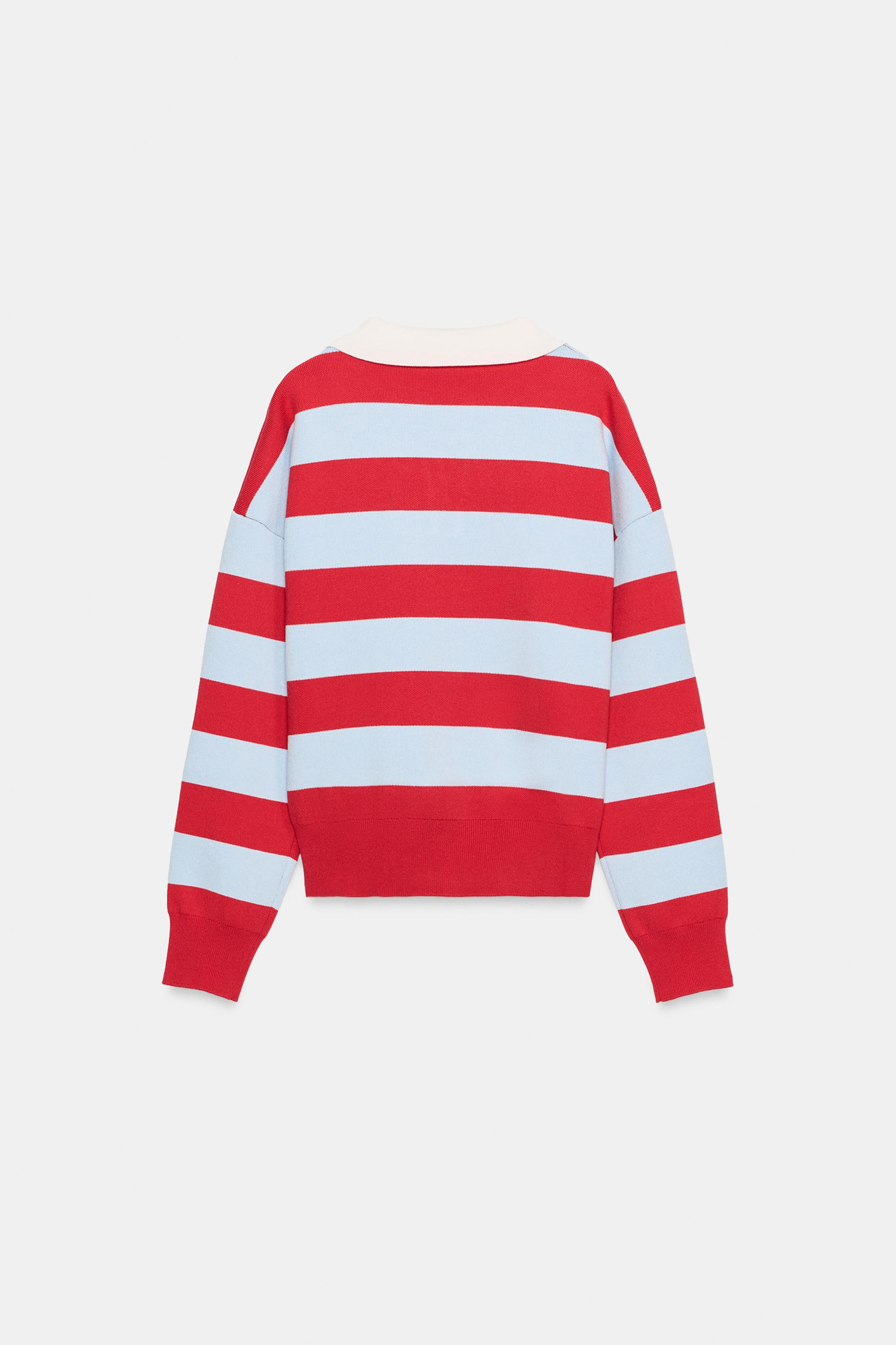STRIPED KNIT POLO | Zara US