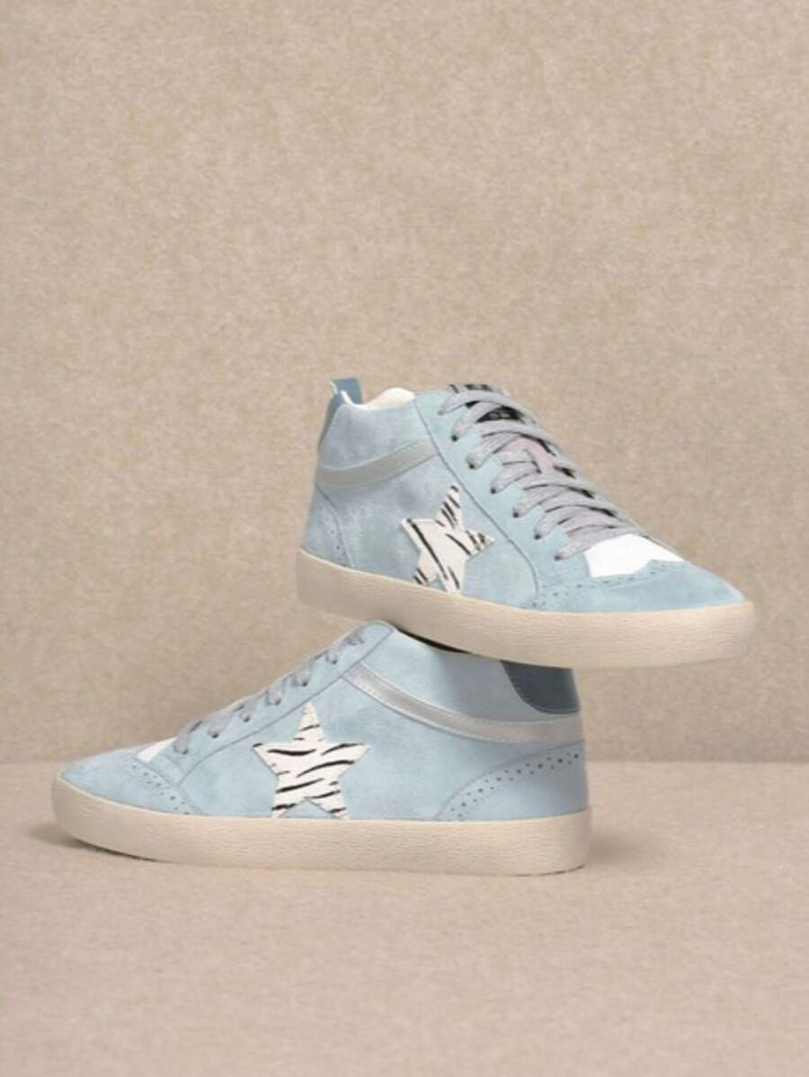 DAISY – Multicolor High-Top Sneakers With Studded Stripe Detail | SHEIN
