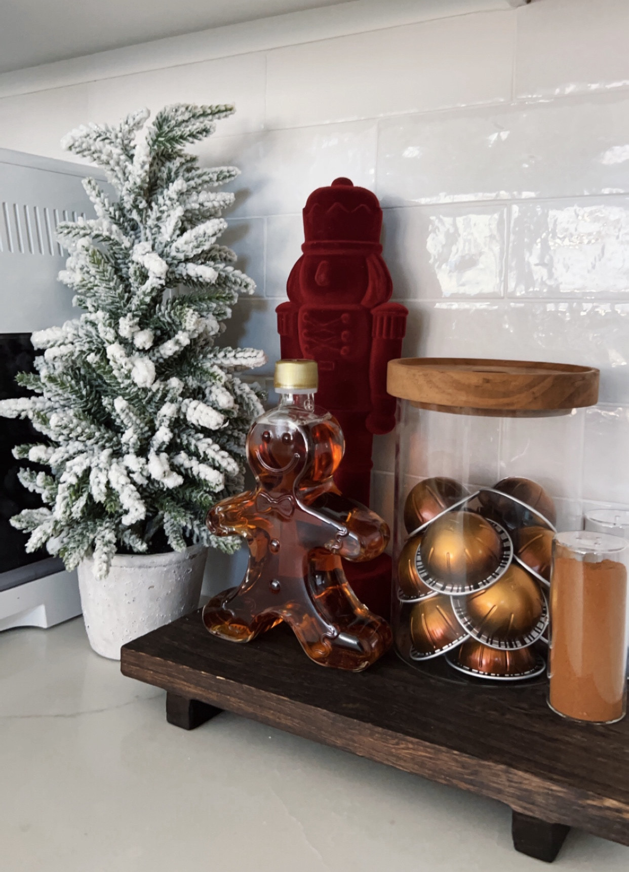 LOVE this Christmas coffee station setup. 😍 we saw the Williams Sonoma syrup guy in store & it was $$. Came home and my mom found this guy with Walmart. Steal  

#LTKHoliday #LTKSeasonal #LTKHome