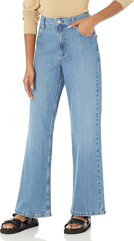 The Drop Women's Keagan Mid Rise Wide Leg | Amazon (US)