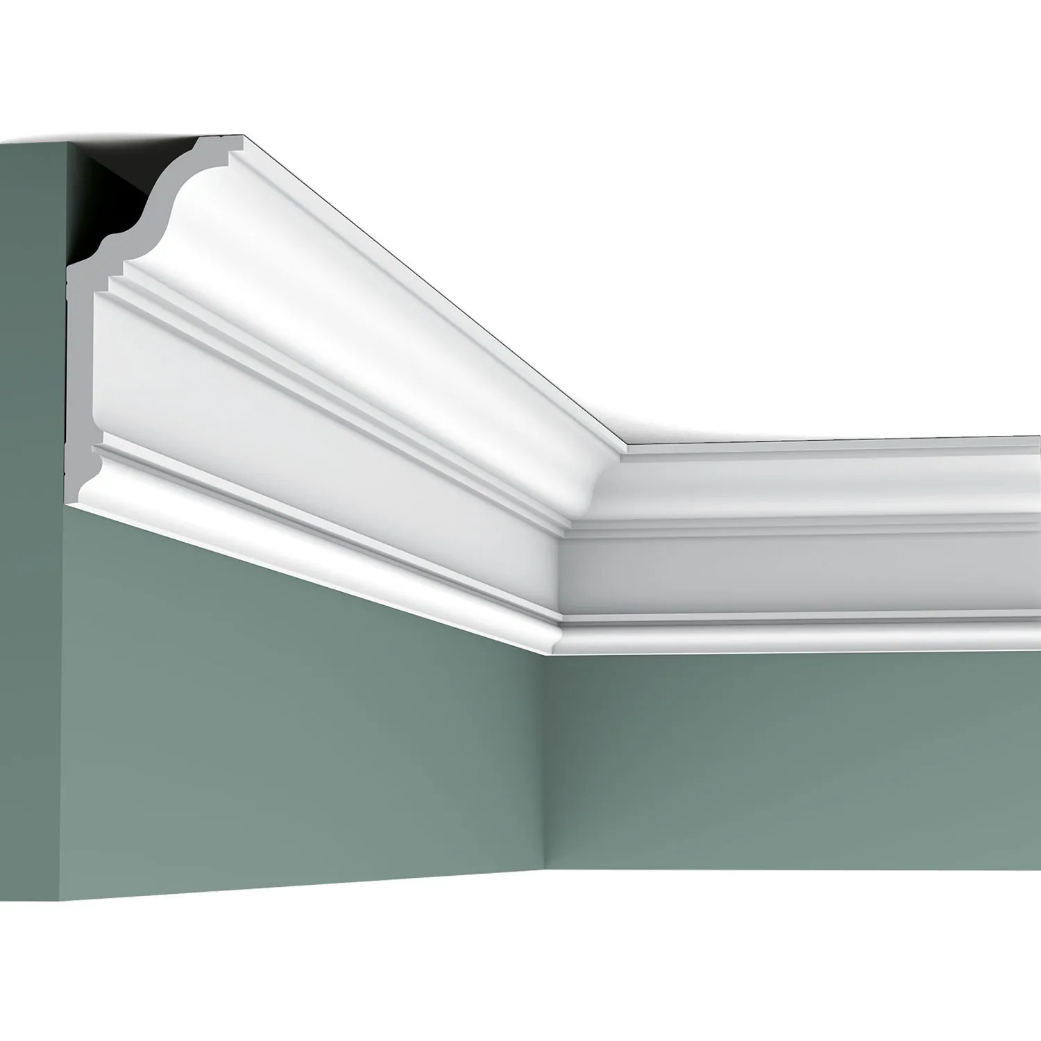 Orac Decor Orac Crown Moulding 11-Pack 4-3/4-in x 78-in Primed Polystyrene Crown Moulding | Lowe's