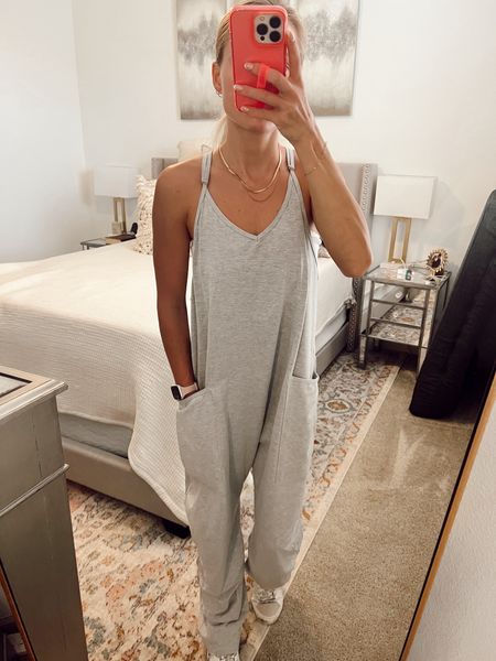Haven’t shared this amazon jumpsuit in a while, but I still wear it pretty much every week! I’d be shocked if it doesn’t fit through my whole pregnancy! I have the size small! 

#LTKfindsunder50 #LTKstyletip #LTKbump