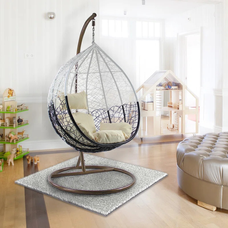 Cortinas Patio Wicker Plastic Tear Drop Swing Chair | Wayfair North America