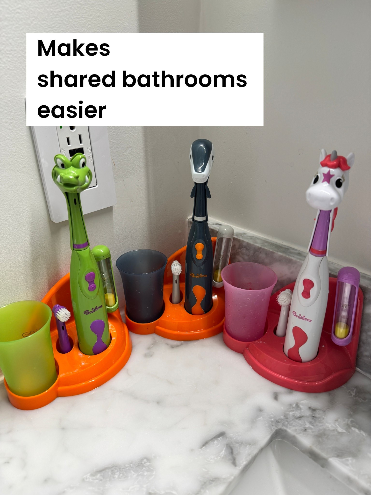When each kid wants to feel like they have their own space in a shared bathroom, this does a little for that witooth

#LTKHome #LTKmorningroutine #LTKmomlife