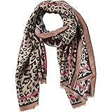 Tickled Pink Women's Leopard Scarf, 71 X 35 | Amazon (US)