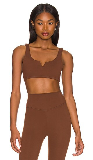 Slit Scoop Bra Top in Cappuccino | Revolve Clothing (Global)