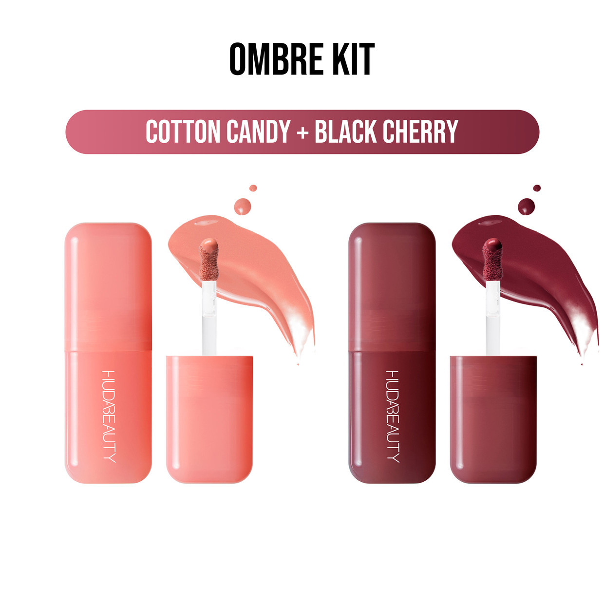 Blush Filter Ombre Kit: Cotton Candy + Black Cherry | Huda Beauty US