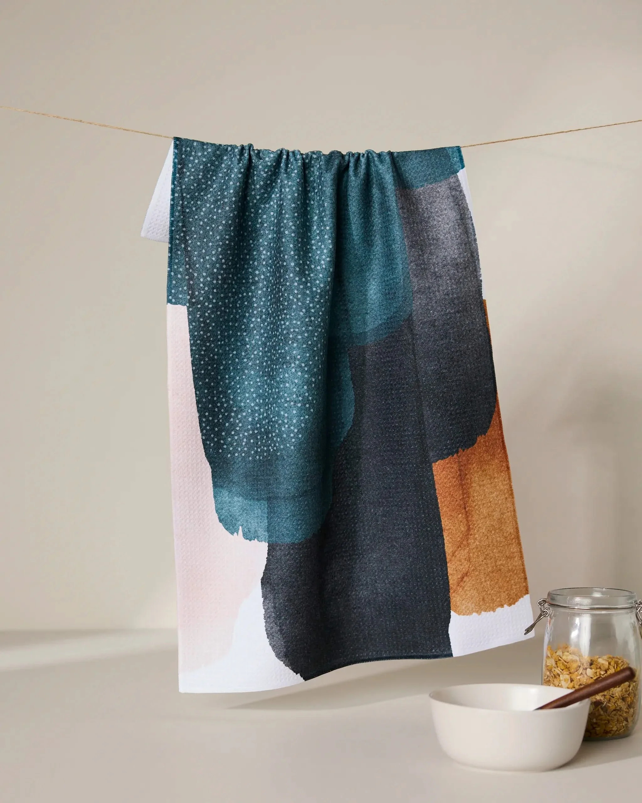 Founded Kitchen Tea Towel | Geometry | Geometry