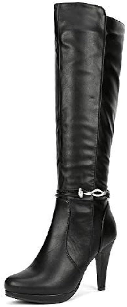 DREAM PAIRS Women's Knee High High Heel Boots | Amazon (US)