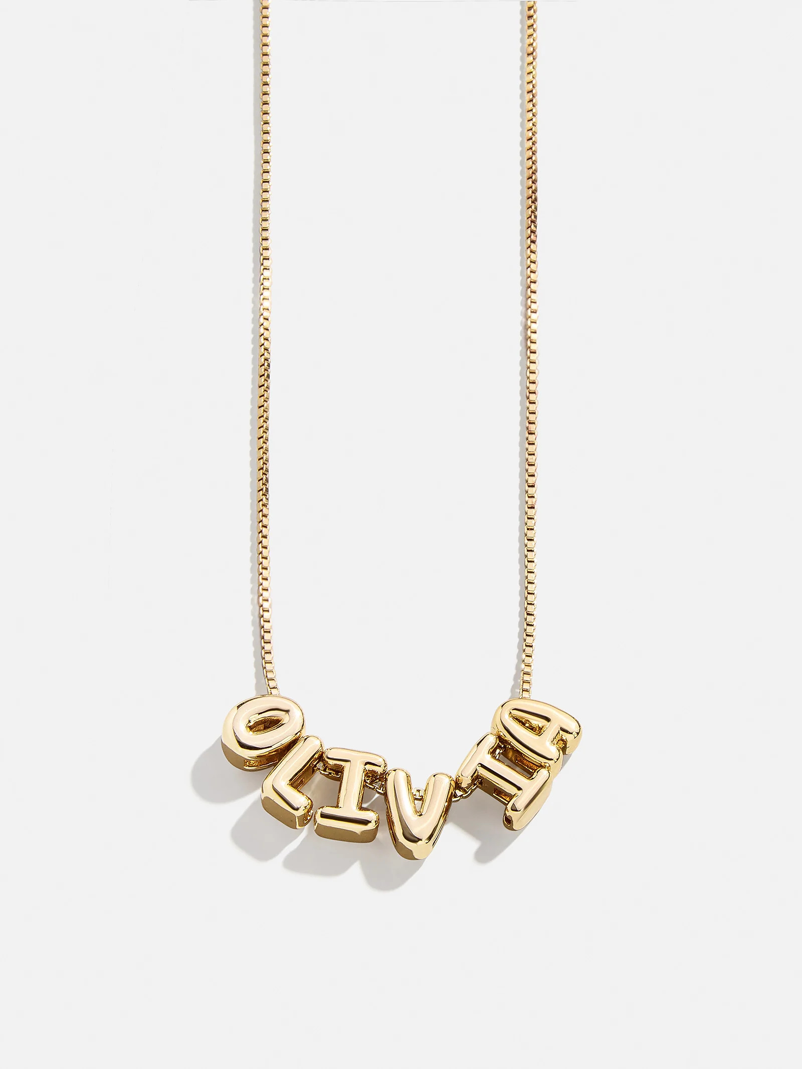 Mini Custom Bubble Letter Necklace | BaubleBar (US)