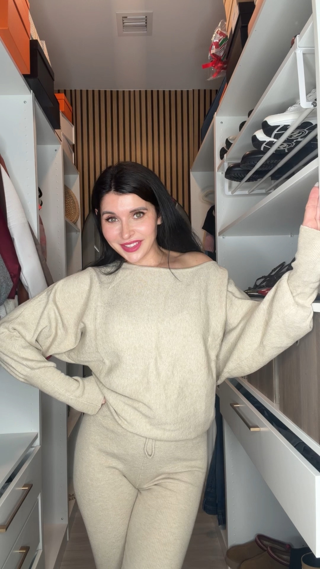 Two piece loungewear knit set perfect as travel outfit 

#LTKFindsUnder50 #LTKWorkwear #LTKTravel