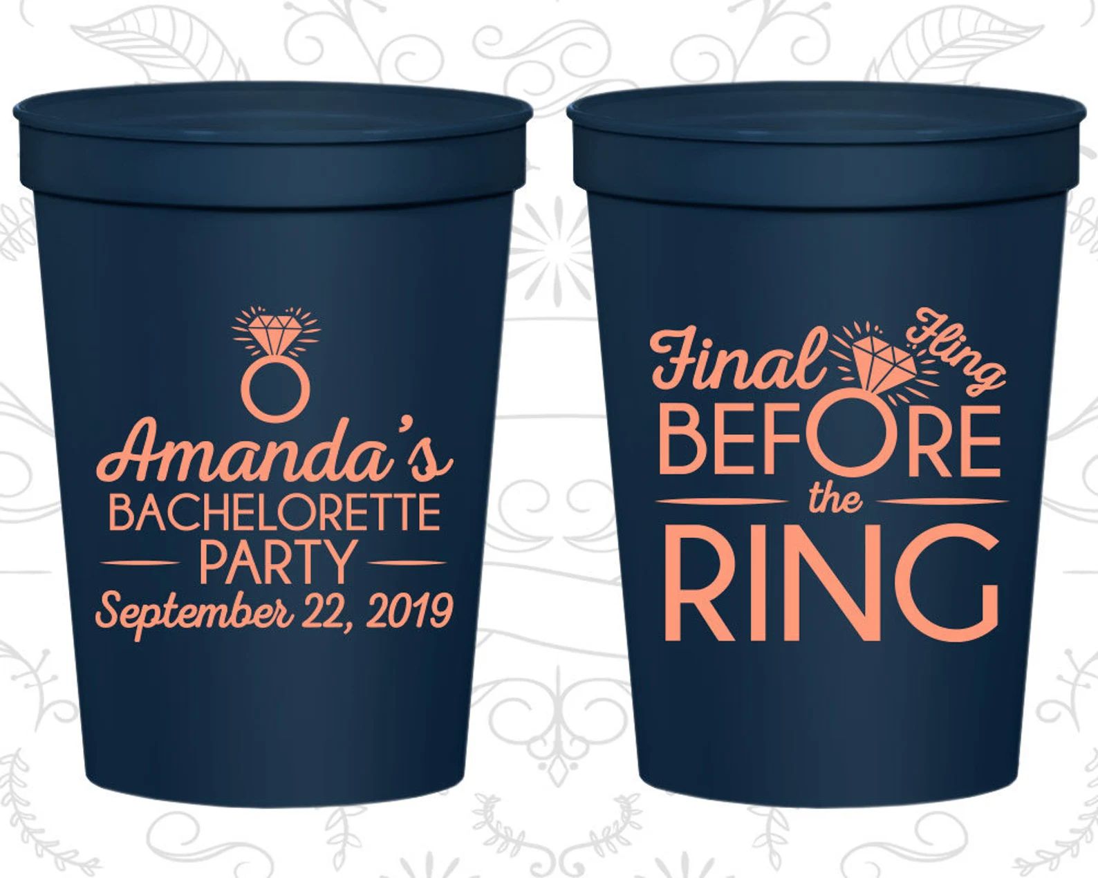 Final Fling Before the Ring Bachelorette Party Cup | Etsy | Etsy (US)