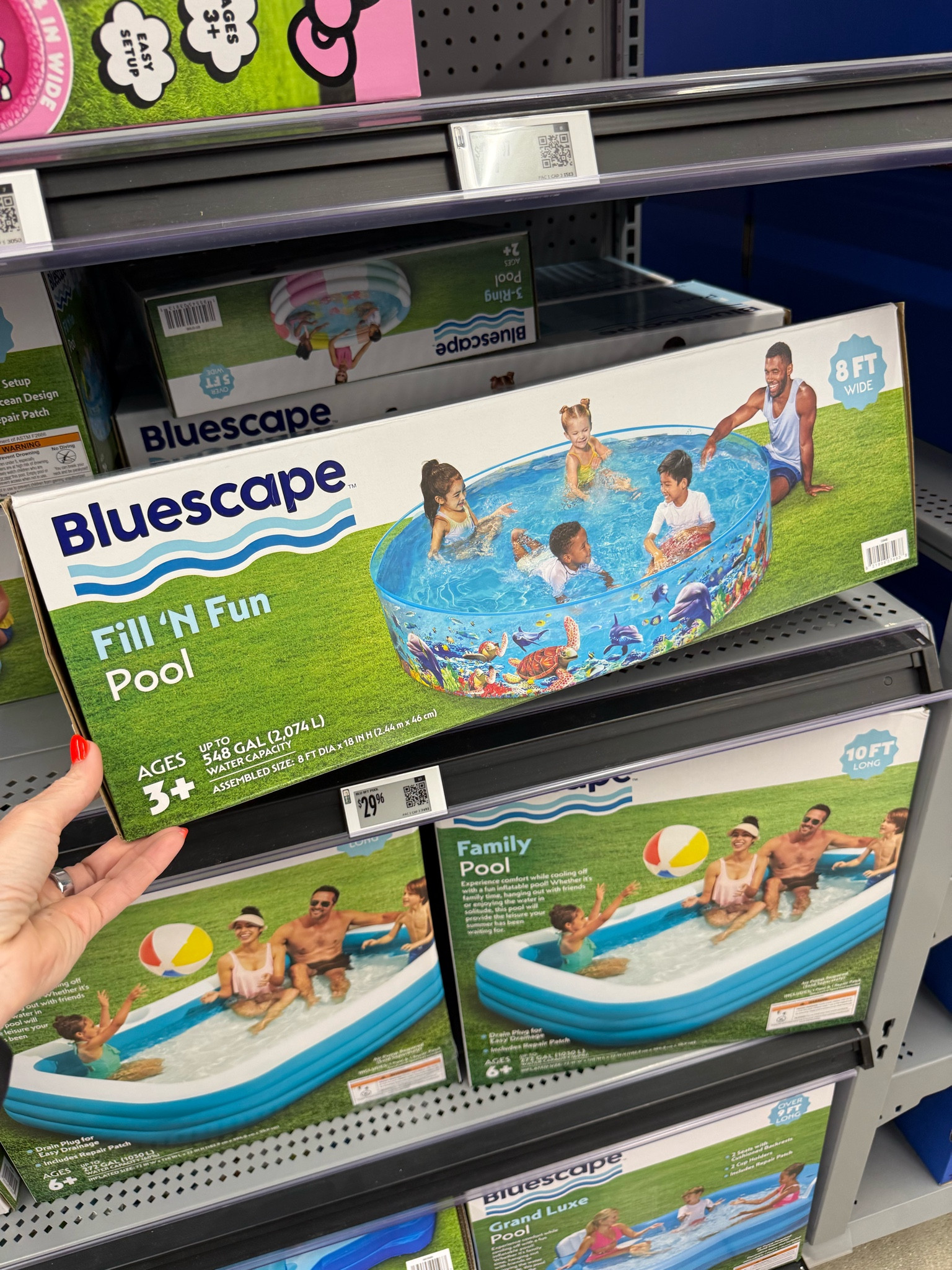 Walmart 
New arrivals 
Outdoor fun 
Water bottle 
Kids pool