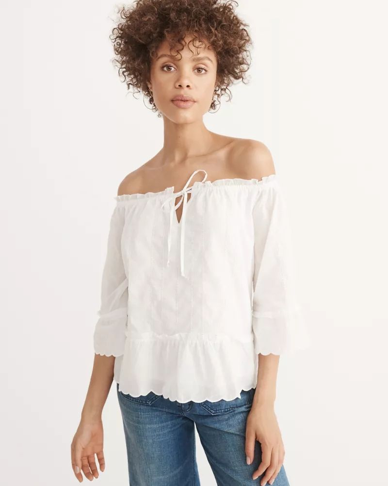 Off-The-Shoulder Top | Abercrombie & Fitch US & UK