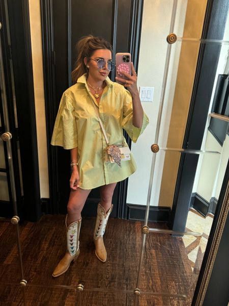 OOTN for ACM Lifting Lives Charity Concert! Lightweight dress (that I’ve also worn as a swim coverup)! Size medium and MY NEW LUCCHESE BOOTS!!  been wanting these and they’re soooo good for summer! 

Country concert, rodeo outfits, summer outfit, summer dresses 

#LTKStyleTip #LTKShoeCrush