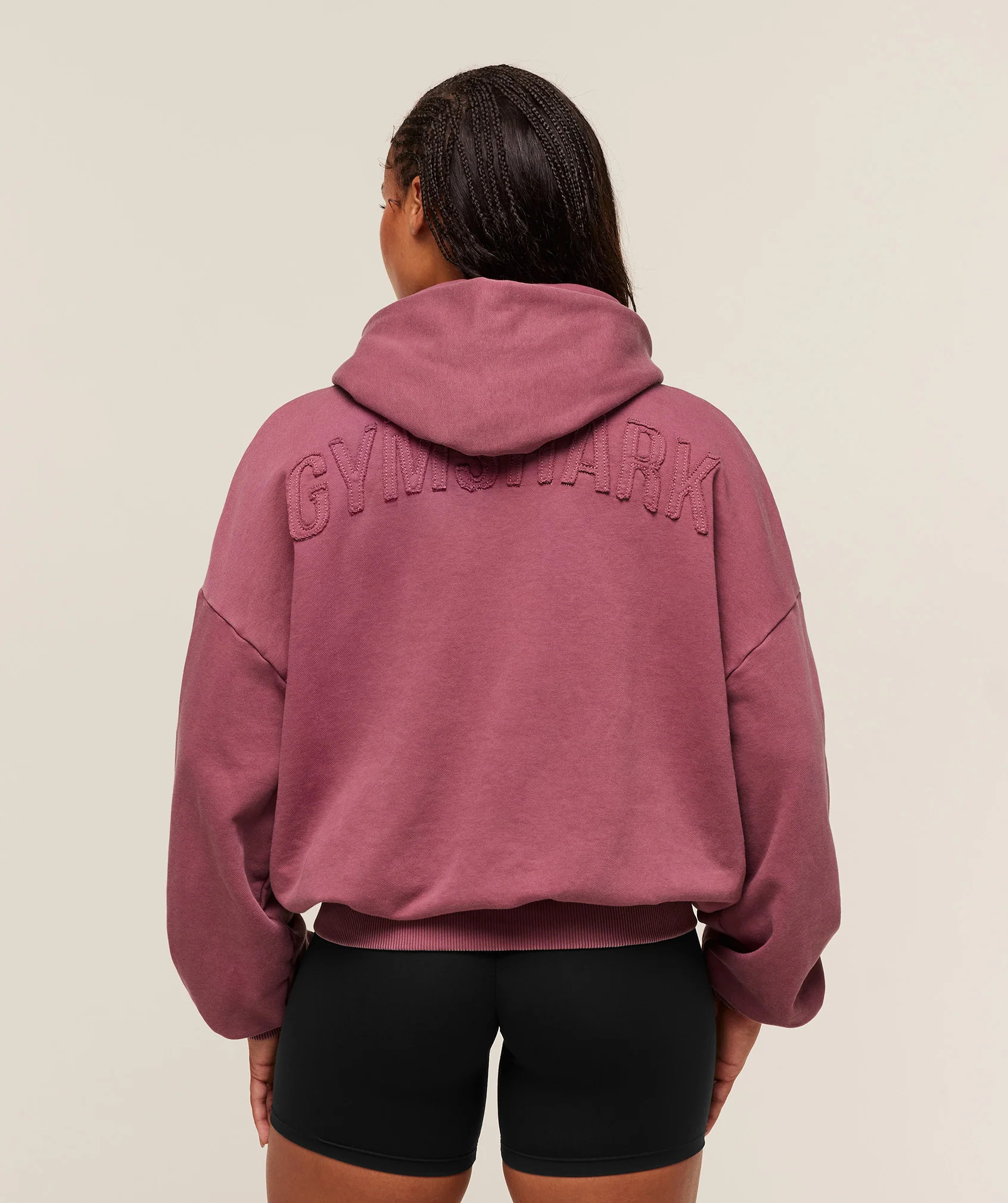 Gymshark Power Washed Oversized Hoodie - Reset Pink/Acid Wash Small Ball | Gymshark US