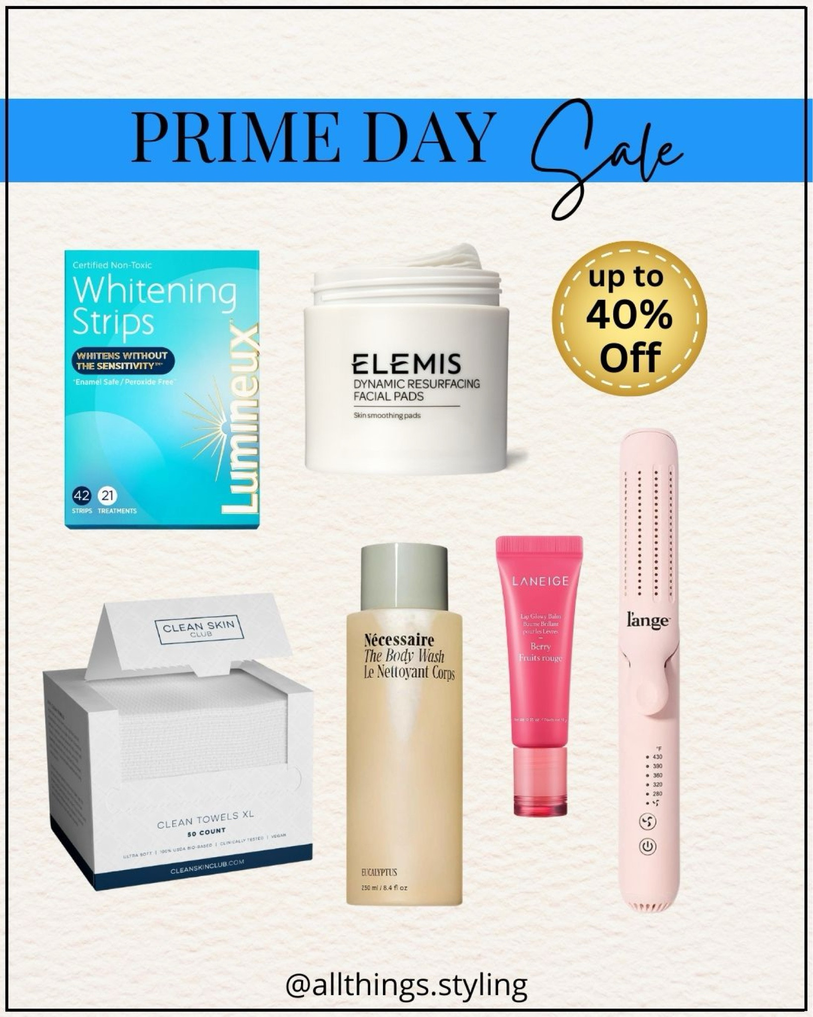 AMAZON Prime Day Beauty favorites up to 40% Off ✨

Amazon Sale, Amazon Prime Day Deals, Lumineux whitening strips, Elemis facial pads, Clean Skin Club Clean towels  

#LTKBeauty #LTKSaleAlert #LTKOver40