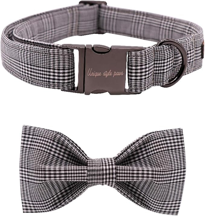 Unique Style Paws Dog Collar Bow tie Collar Adjustable Collars for Dogs and Cats Small Medium Lar... | Amazon (US)
