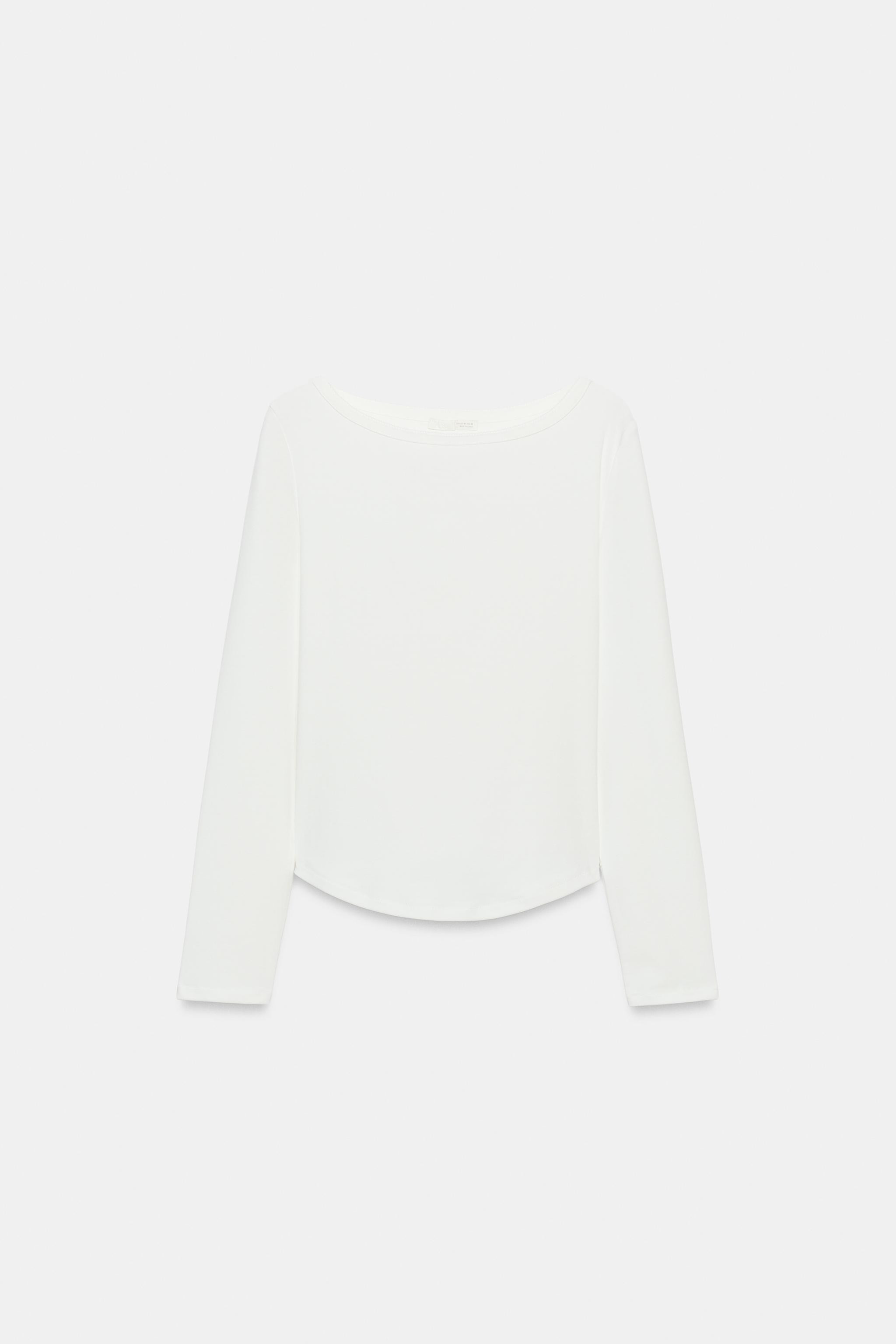 BOAT NECK T-SHIRT | Zara UK