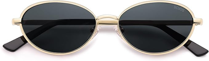 SOJOS Trendy Cat Eye Polarized Sunglasses for Women Men, Chic 80s 90s Retro Oval Fashion Sunnies ... | Amazon (US)