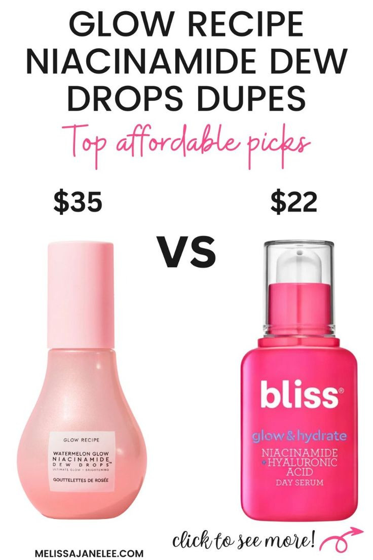 If you’re a fan of Glow Recipe’s Watermelon Glow Niacinamide Drops but want a more affordable option, the Bliss dupe is a must-try. It delivers the same brightening, hydrating, and glow-enhancing benefits for a fraction of the price. Perfect for achieving that fresh, dewy, glass-skin look without overspending, this budget-friendly alternative fits seamlessly into your skincare routine. Tap the link to see why it’s a favorite among beauty lovers! 

 #LTKFindsUnder50 #LTKStyleTip #LTKBeauty