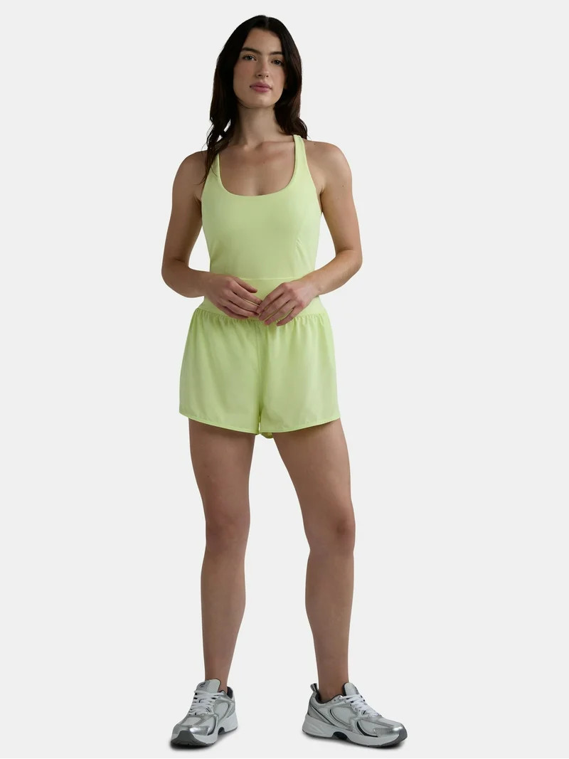 Avia Women's and Women's Plus Active Bodysuit with Built-in Bra, Sizes XS-4X | Walmart (US)