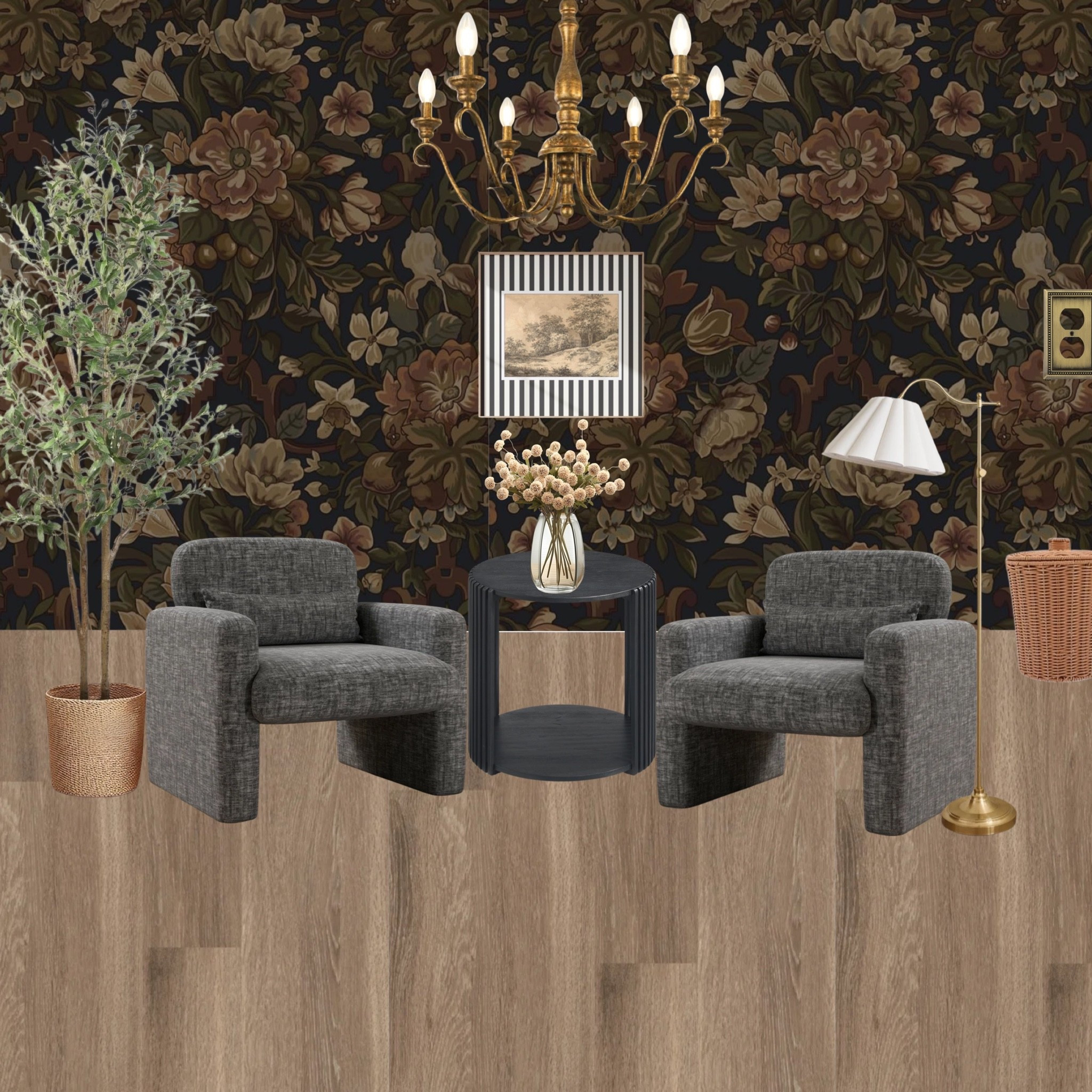 Fall mood = cozy textures + moody florals. Linking everything from the chairs to the chandelier so you can recreate this look in your own space. #LTKHome #FallDecor

#LTKHome #LTKStyleTip #LTKFindsUnder100