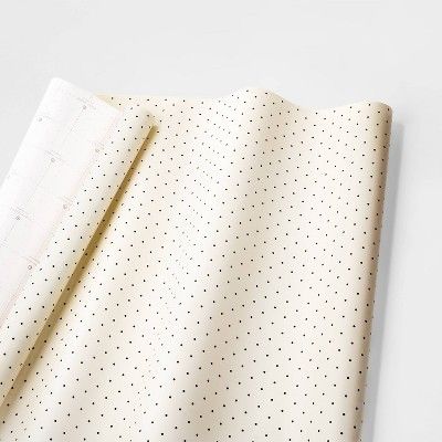Cream w/ Black Swiss Dot Gift Wrap Single Roll - sugar paper™ | Target