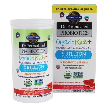 Garden of Life - Dr. Formulated Organic Kids Probiotics with Vitamins C & D Watermelon 5 Billion CFU | Walmart (US)