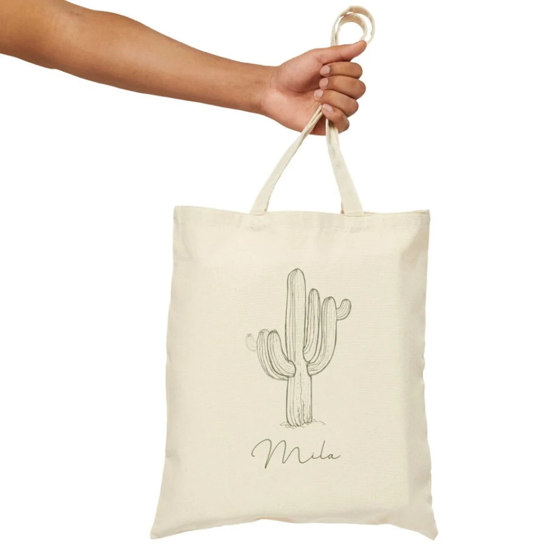 Cactus, Desert, Scottsdale Custom and Personalized Name Bachelorette Party Tote Bag - Etsy | Etsy (US)