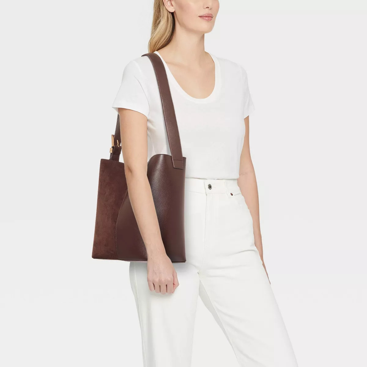 Shoulder Bucket Bag - A New Day™ Brown | Target