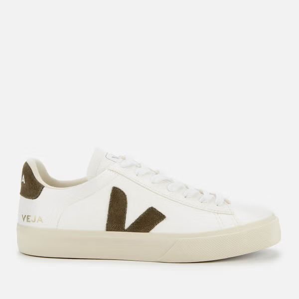 Veja Women's Campo Chrome Free Leather Trainers - Extra White/Khaki | Allsole (Global)