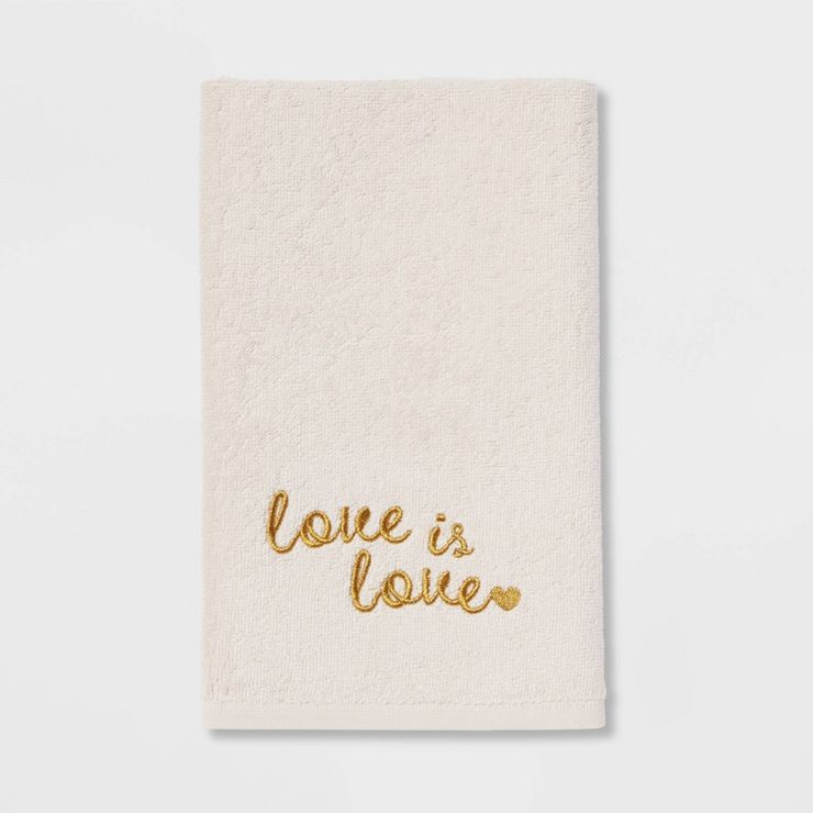 'Love is Love' Hand Towel White - Threshold™ | Target