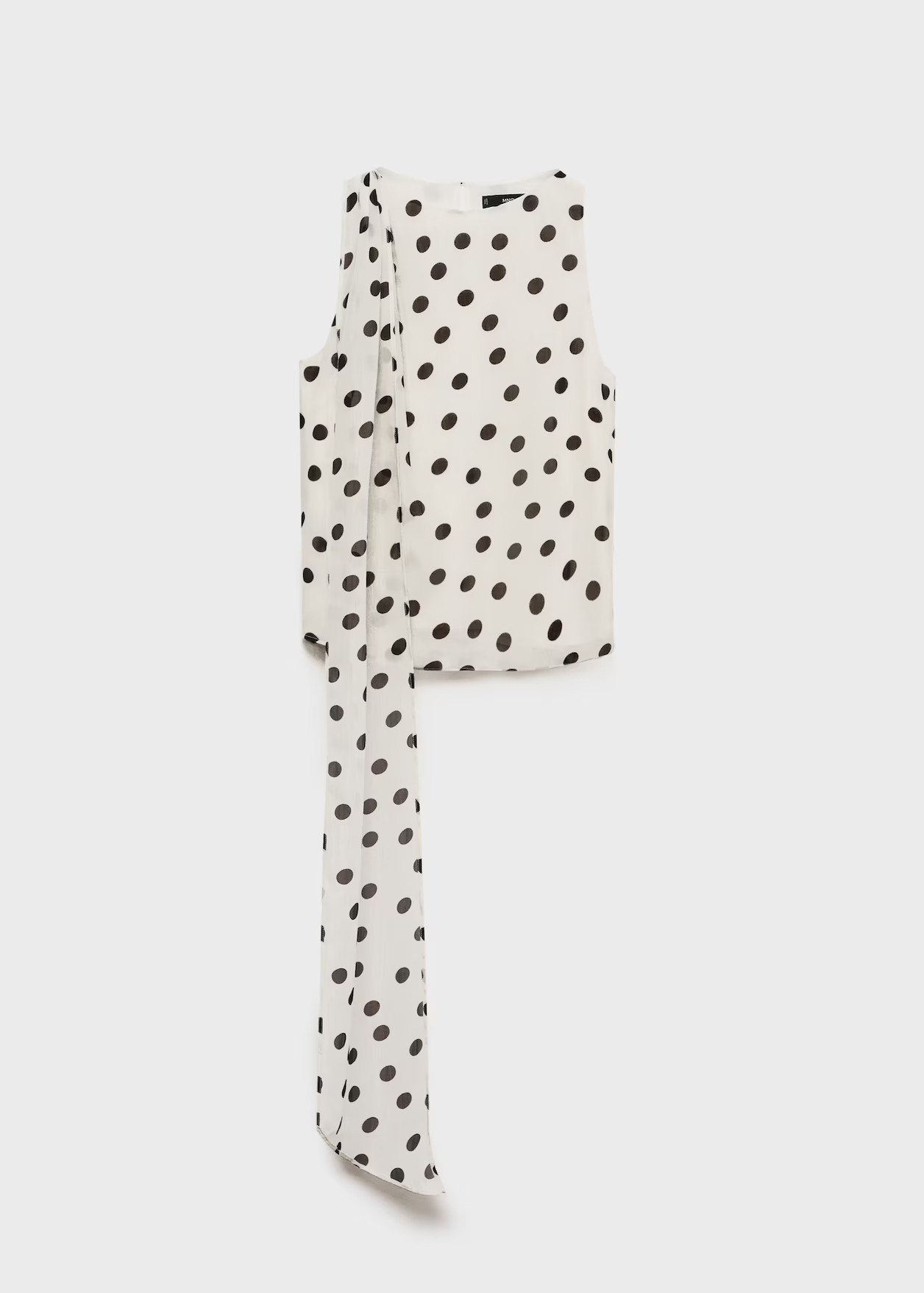 Polka-dot wrap-neck blouse - Women | MANGO United Kingdom | MANGO (UK)