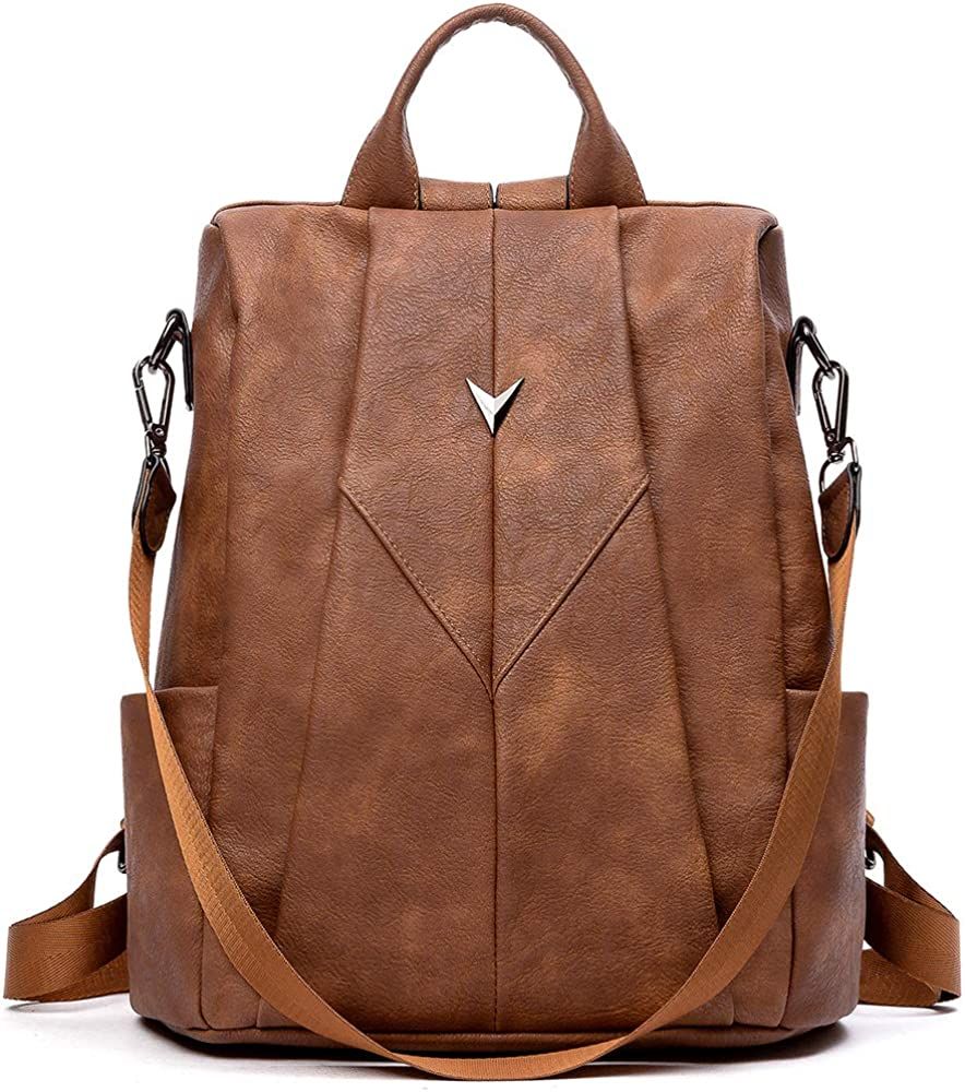 WESTBRONCO Women Backpack Purse PU Leather Anti-Theft Fashion Designer Backpack Ladies Shoulder B... | Amazon (US)