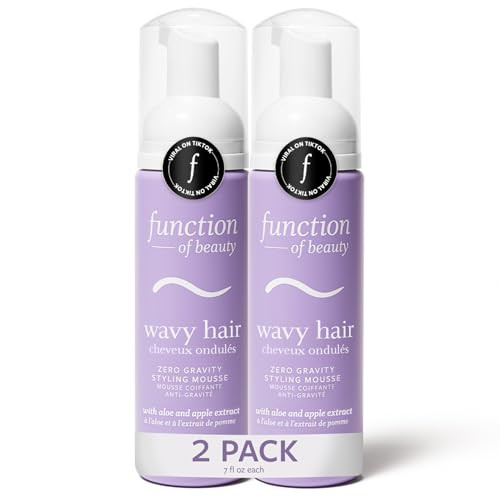 Function of Beauty Wavy Hair Mousse for Styling - Anti-Frizz Hair Styler Adds Volume & Defines Natural Waves - Volumizing & Texturizing Lightweight Styling Foam with Flexible Hold - Hair Care Products | Amazon (US)