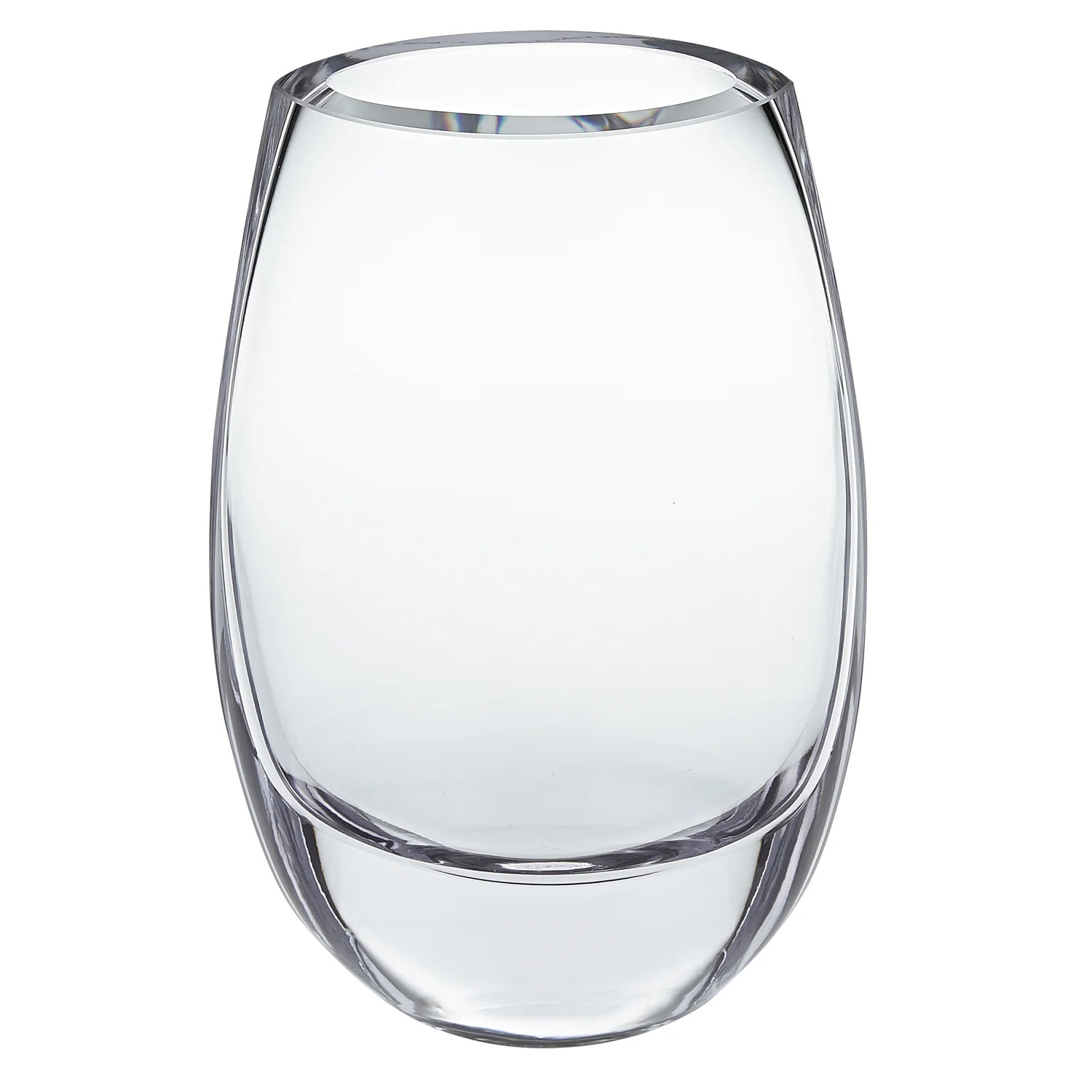 8 Mouth Blown Polish Oval Thick Walled Vase | Shop Simon