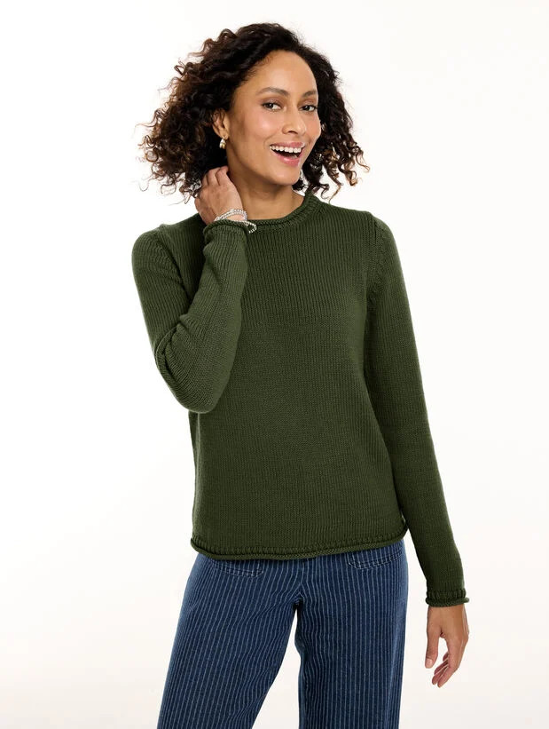 The Classic Roll Neck Sweater | Talbots