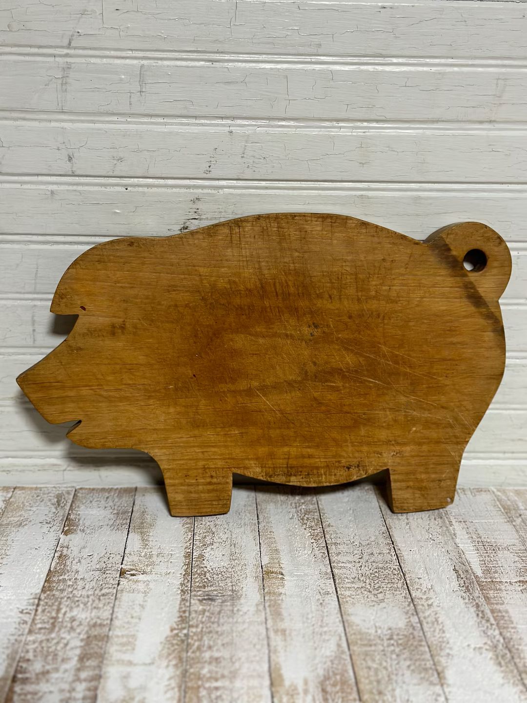 Vintage wooden pig cutting board | Etsy (US)